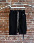 RICK OWENS NWT DRKSHDW JERSEY DRAWSTRING POD SHORTS (M) ‘BLACK’