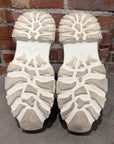 RICK OWENS FW25 JUMBO LACE BOZO TRACTOR BOOTS ‘MILK’
