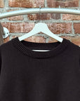 JIL SANDER MERINO WOOL SWEATER ‘BROWN’