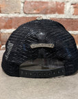 CHROME HEARTS FLEUR LEATHER HAT ‘BLACK’