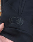 CHROME HEARTS VERTICAL LOGO 1988 HOODIE ‘BLACK/GOLD’