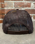 KAPITAL DENIM REPAIR TRUCKER HAT ‘BROWN’