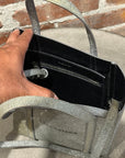 BALENCIAGA SPARKLY MINI SHOPPER ‘SILVER’