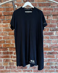 JULIUS NILoS ASYMMETRIC OVERSIZED GRAPHIC TEE ‘BLACK’