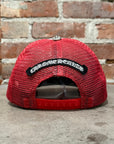 CHROME HEARTS MULTICOLOR CEMETERY TRUCKER HAT ‘WHITE/RED’