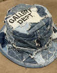 GALLERY DEPT. PATCHWORK DENIM BUCKET HAT ‘BLUE’