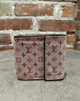 LOUIS VUITTON MINI LIN FOLD WALLET ‘RED’