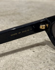 GUCCI LINK LOGO ROUND FRAME SUNGLASSES ‘BLACK’