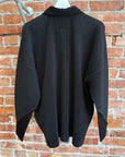 ISSEY MIYAKE HOMME PLISSE COLLARED SHIRT ‘BLACK’