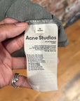 ACNE STUDIOS OVERSIZED LOGO DISTRESSED TEE ‘SAGE’