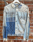 KAPITAL VINTAGE BANDANA 1ST TRUCKER JACKET ‘BLUE’