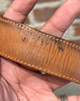 LOUIS VUITTON ARTICLES DE VOYAGE LEATHER BELT ‘BROWN’