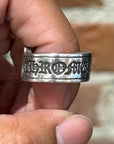 CHROME HEARTS LARGE SCROLL BANNER RING ‘SILVER’