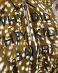 BURBERRY SS19 RUNWAY BAMBI ZIP SHIRT ‘BROWN’