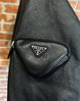 PRADA X RAF SIMONS NAPPA LEATHER BOMBER JACKET ‘BLACK’