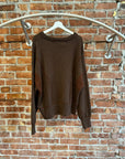 AMULETWARE SEAM CONTRAST KNIT ‘BROWN’