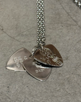 HYSTERIC GLAMOUR TRIPLE GUITAR PICK NECKLACE ‘SILVER’