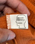 BRAINDEAD WAFFLEKNIT THERMAL LONGSLEEVE ‘ORANGE’