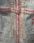 RICK OWENS SS24 LIDO TYRONE WAXED DENIM ‘RED’