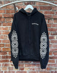 CHROME HEARTS EYE CHART DAGGER VINE HOODIE ‘BLACK’