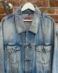ACNE STUDIOS OVERSIZED DENIM TRUCKER JACKET ‘LIGHT WASH’