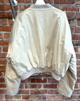 ENTIRE STUDIOS A-4 CROPPED BOMBER JACKET ‘CREAM’