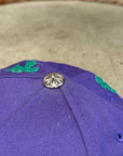 CHROME HEARTS CEMTERY CROSS PATCH HAT ‘GREEN/PURPLE’
