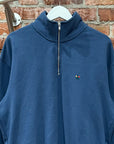 AIMÉ LEON DORE BOUQUET QUARTER-ZIP SWEATSHIRT ‘BLUE’