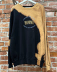 BALENCIAGA FW17 HOMME LONDON BLEACHED CRWWNECK ‘BLACK/BROWN’
