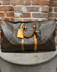 LOUIS VUITTON MONOGRAM KEEPALL 50 DUFFLE BAG ‘BROWN’