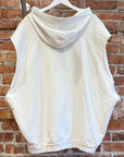 RAF SIMONS ARCHIEVE REDUX KOLLAPS SLEEVELESS HOODIE ‘WHITE’