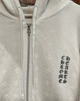 CHROME HEARTS MONOGRAM ZIP HOODIE ‘WHITE’