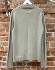 RICK OWENS FW23 LUXOR CASHMERE CREWNECK ‘GREY’