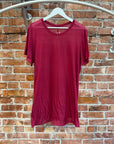 RICK OWENS SS23 EDFU TEE ‘FUCHSIA’