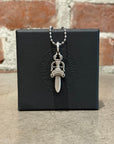 CHROME HEARTS DOUBLE DAGGER NECKLACE ‘SILVER’