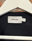 RHUDE BOXY SCRIPT TEE ‘BLACK’