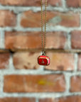VIVIENNE WESTWOOD RUBY STONE PENDANT NECKLACE ‘RUBY’