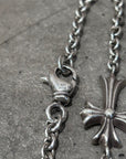CHROME HEARTS NE CROSS BRACELET (USED) ‘SILVER’