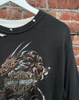 AFTER-HRS HARLEY DAVIDSON DRAGON WAFFLE LAYERED TEE ‘BLACK’