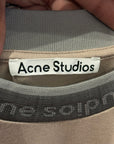 ACNE STUDIOS SCRIPT LOGO COLLAR TEE ‘TAN’