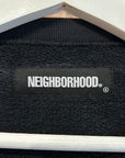 NEIGHBORHOOD HEAVY MONEY IS NOT OUR GOD CREWNECK ‘BLACK’