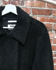 MARGIELA MM6 SHERPA LONG COAT ‘BLACK’