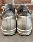 RICK OWENS MAINLINE LEATHER RAMONE LOW SNEAKERS ‘CREAM’
