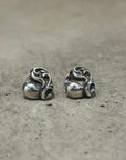 CHROME HEARTS HEART STUD EARRINGS ‘SILVER’