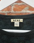ACNE STUDIOS KNIT WOOL PRINT SWEATER ‘MOSS’