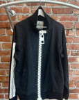 MAISON MIHARA YASUHIRO OVERSIZED ZIPPER TRACK JACKET ‘BLACK’