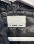 NUMBER (N)INE FENDER LOGO PUFFER HOODIE ‘BLACK’