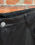 BASKETCASE GALLERY BREACHER LEATHER SHORTS ‘BLACK’