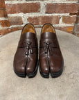 MAISON MARGIELA TABI TASSEL LOAFERS ‘BROWN’