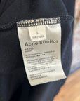 ACNE STUDIOS COLLAR PRINT TEE ‘BLACK’